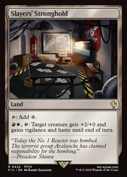 Slayers' Stronghold, Magic card FIC 424 — Final Fantasy Commander set