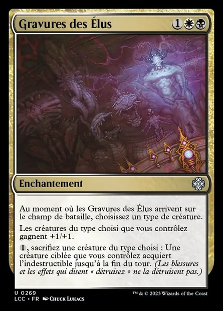 Gravures des Élus, carte Magic LCC 269 — extension The Lost Caverns of Ixalan Commander