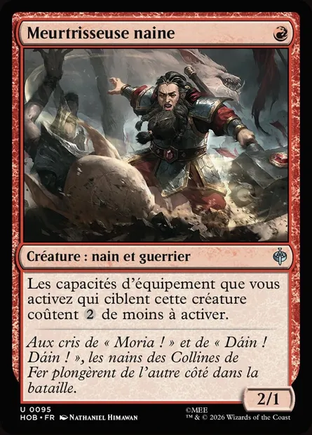 Meurtrisseuse naine, carte Magic HOB 95 — extension The Hobbit