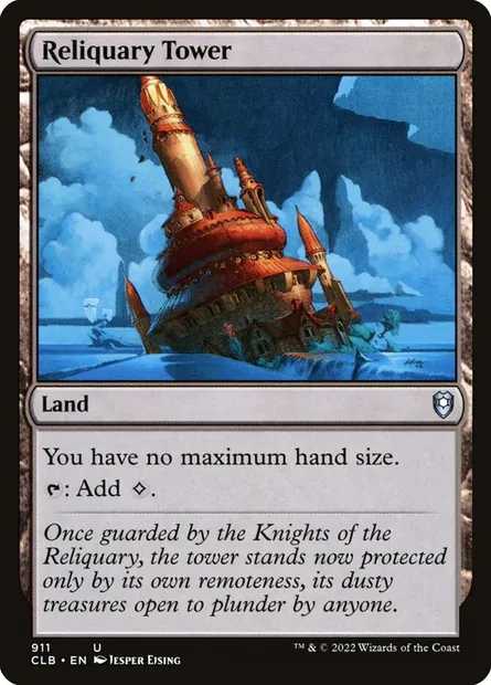 Reliquary Tower, Magic card CLB 911 — Commander Legends: Battle for Baldur's Gate set