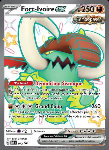 Fort-Ivoire-ex, carte Pokémon PR-SV 072 — extension SVP Black Star Promos