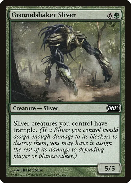 Groundshaker Sliver, Magic card M14 177 — Magic 2014 set