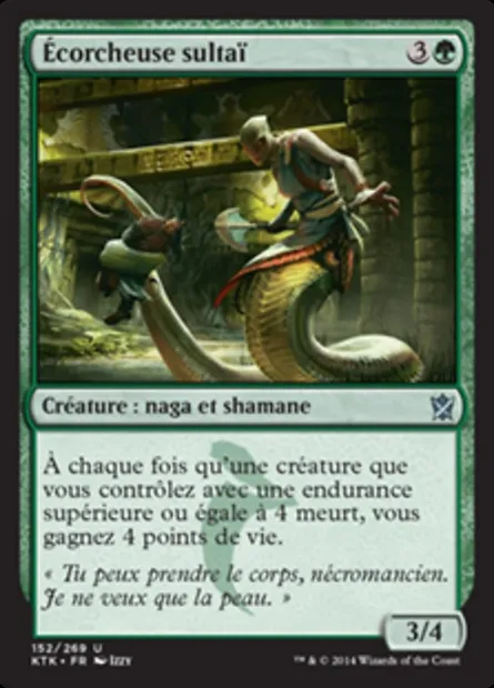 Écorcheuse sultaï, carte Magic KTK 152 — extension Les Khans de Tarkir