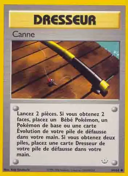 Canne, carte Pokémon NR 64 — extension Neo Revelation