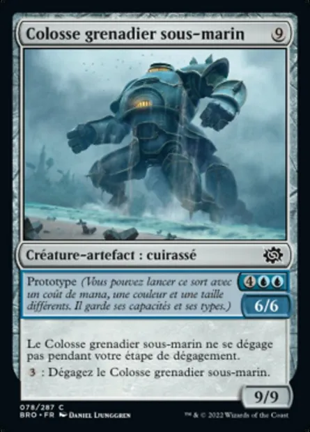 Colosse grenadier sous-marin, carte Magic BRO 78 — extension La Guerre Fratricide