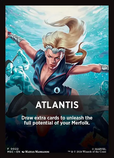 Atlantis, Magic card FMSC 22 — Marvel Super Heroes Jumpstart Front Cards set
