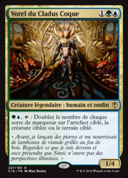 Vorel du Cladus Coque, carte Magic C16 227 — extension Commander 2016