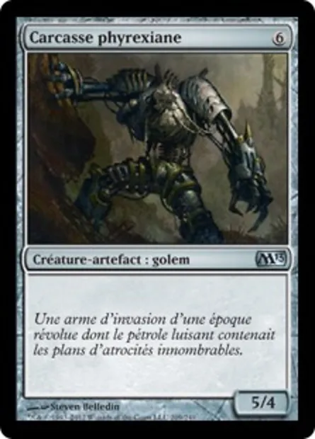 Carcasse phyrexiane, carte Magic M13 209 — extension Magic 2013