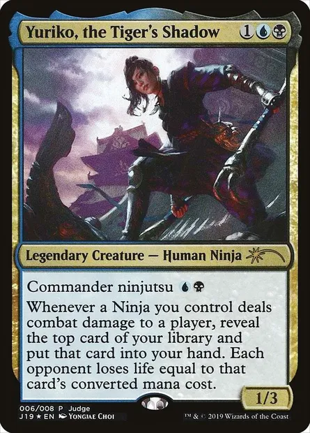 Yuriko, the Tiger's Shadow, Magic card J19 6 — Judge Gift Cards 2019 set
