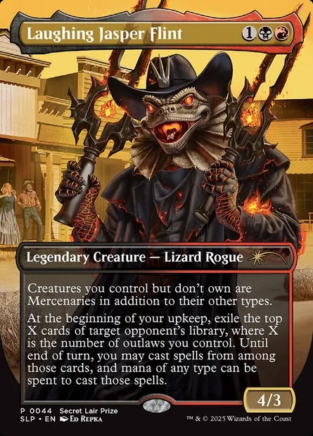 Laughing Jasper Flint, Magic card SLP 44 — Secret Lair Promo set