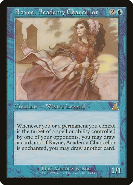 Rayne, Academy Chancellor, Magic card UDS 43 — Urza's Destiny set