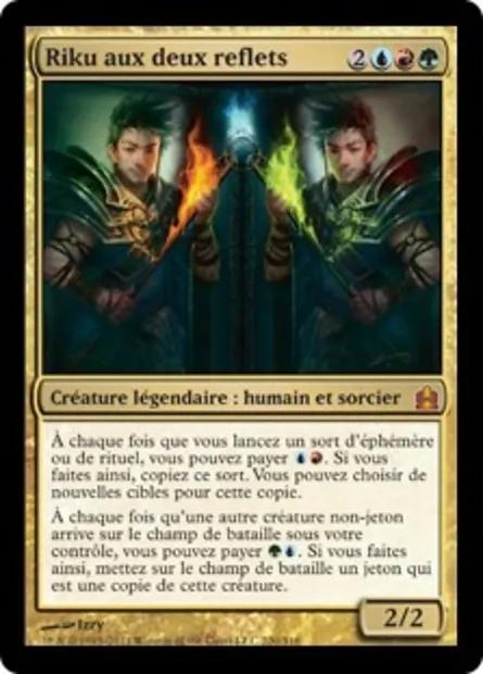 Riku aux deux reflets, carte Magic CMD 220 — extension Commander 2011