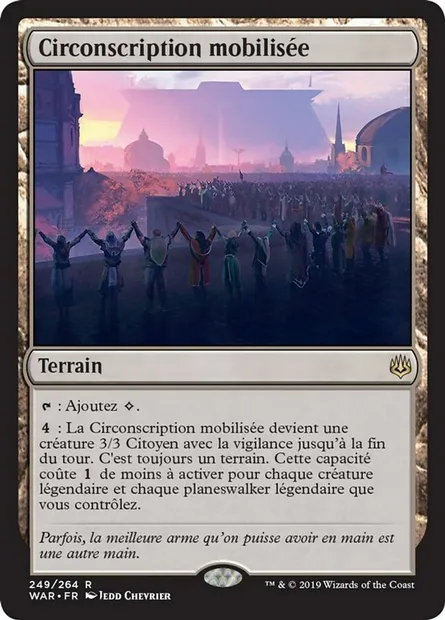 Circonscription mobilisée, carte Magic WAR 249 — extension La guerre des Planeswalkers