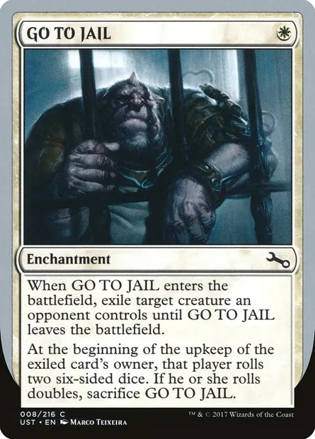 GO TO JAIL, carte Magic UST 8 — extension Unstable