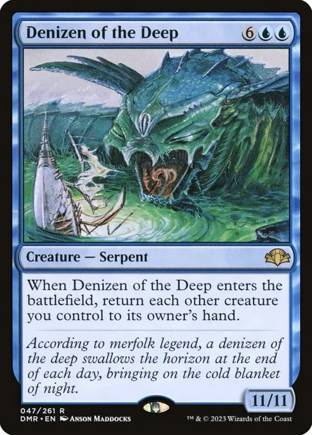 Denizen of the Deep, Magic card DMR 47 — Dominaria Remastered set