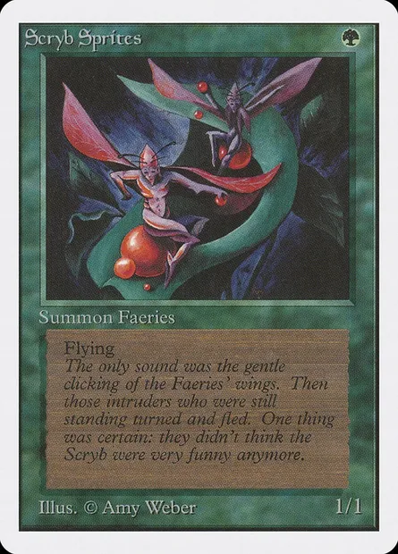 Scryb Sprites, Magic card 2ED 216 — Unlimited Edition set