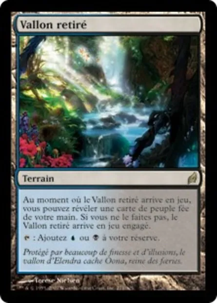 Vallon retiré, carte Magic LRW 271 — extension Lorwyn
