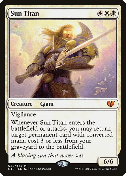 Sun Titan, Magic card C15 82 — Commander 2015 set