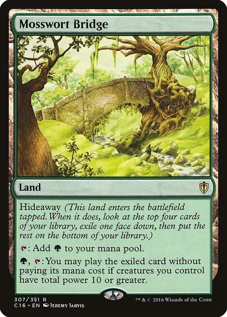 Mosswort Bridge, Magic card C16 307 — Commander 2016 set