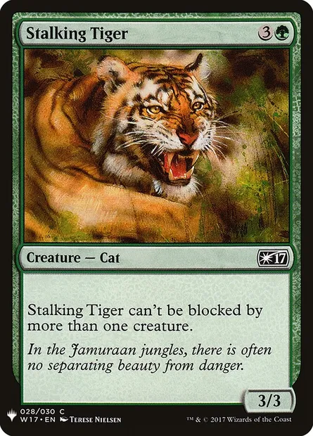 Stalking Tiger, Magic card PLST W17-28 — The List set