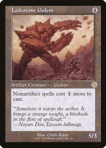 Lodestone Golem, Magic card BRR 29 — The Brothers' War Retro Artifacts set
