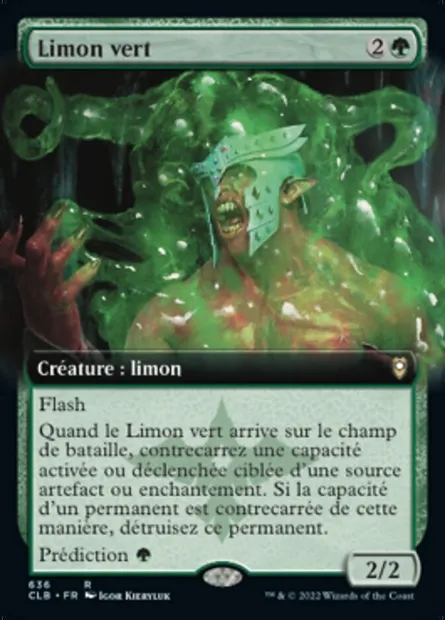 Limon vert, carte Magic CLB 636 — extension Commander Légendes : la bataille de la Porte de Baldur