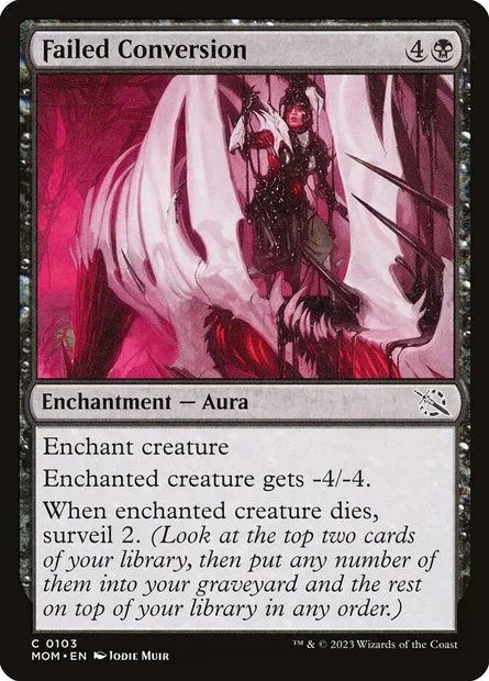 Failed Conversion, Magic card MOM 103 — March of the Machine set