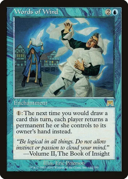 Words of Wind, Magic card ONS 122 — Onslaught set
