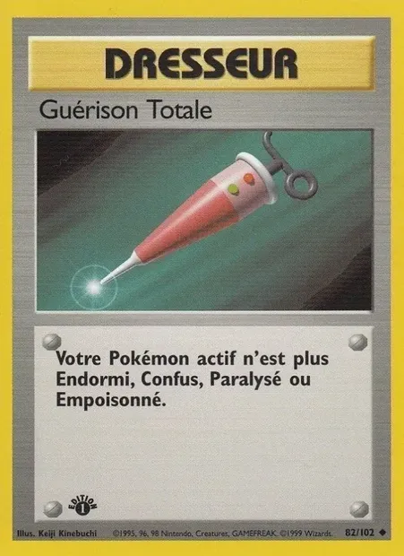Guérison Totale, carte Pokémon BS 82 — extension Set de Base