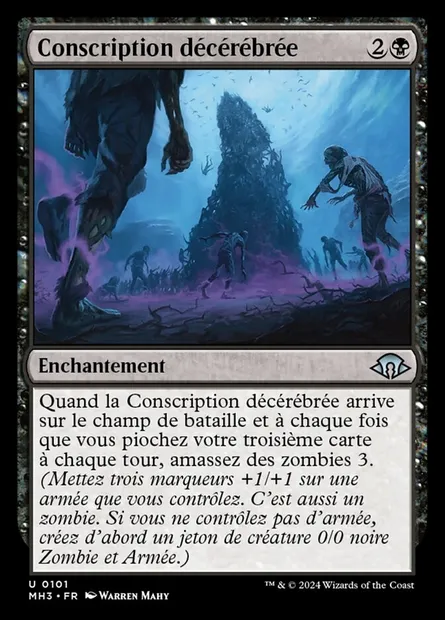 Conscription décérébrée, carte Magic MH3 101 — extension Modern Horizons 3