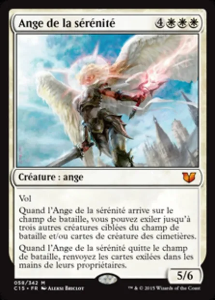 Ange de la sérénité, carte Magic C15 58 — extension Commander 2015