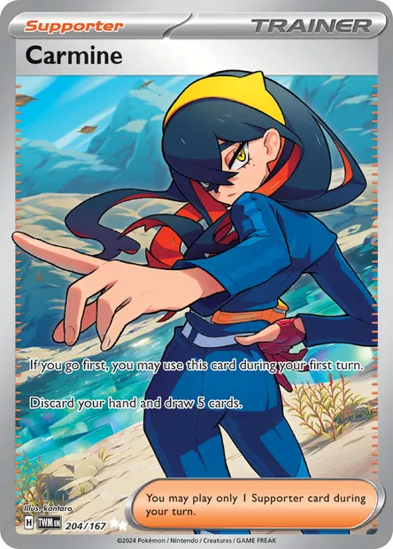 Carmine, Pokémon card TWM 204 — Twilight Masquerade set