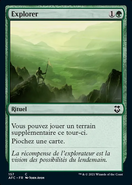 Explorer, carte Magic AFC 157 — extension Forgotten Realms Commander