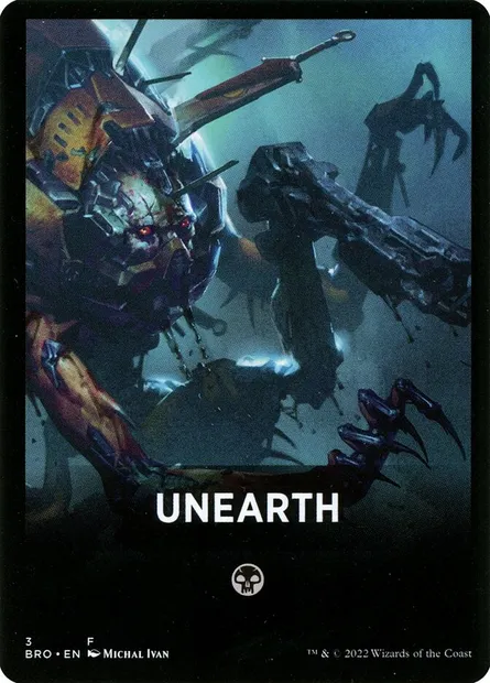 Unearth (Theme), Magic card FBRO 3 — The Brothers' War Jumpstart Front Cards set