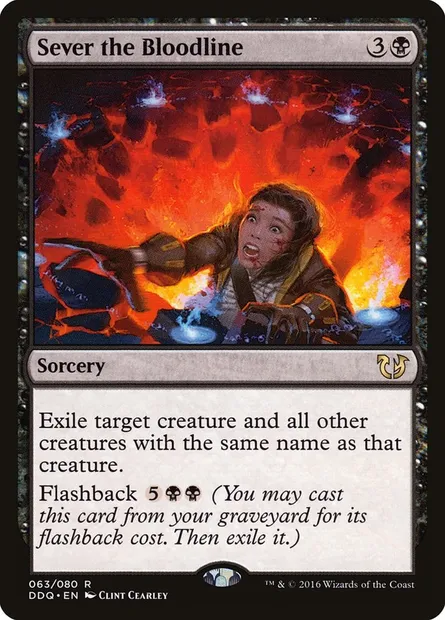 Interrompre la lignée, carte Magic DDQ 63 — extension Duel Decks: Blessed vs. Cursed