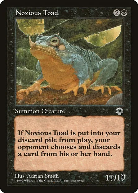Crapaud nuisible, carte Magic POR 104 — extension Portal