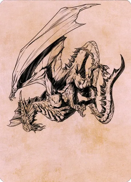 Ancient Silver Dragon // Ancient Silver Dragon, Magic card ACLB 47 — Battle for Baldur's Gate Art Series set