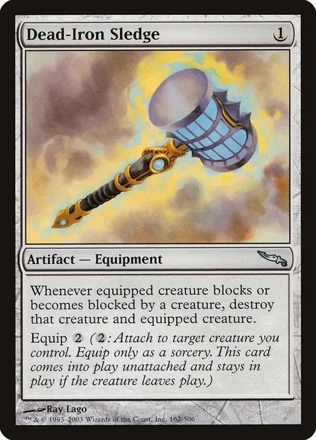 Dead-Iron Sledge, Magic card MRD 162 — Mirrodin set