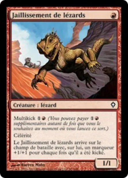 Jaillissement de lézards, carte Magic WWK 91 — extension Worldwake