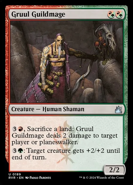 Gruul Guildmage, Magic card RVR 189 — Ravnica Remastered set