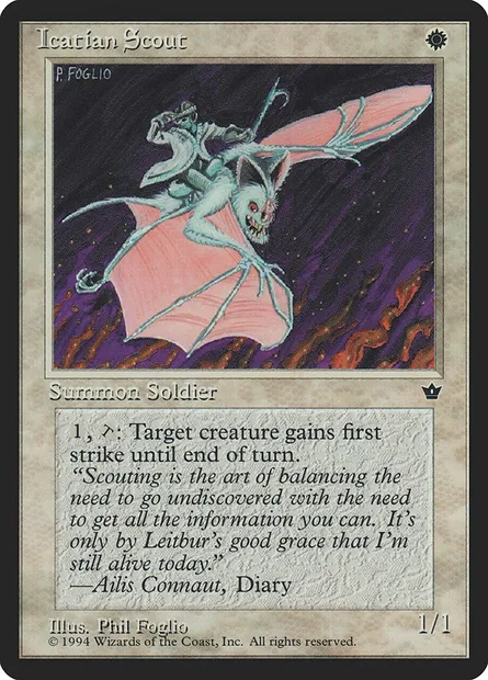 Icatian Scout, Magic card FEM 13d — Fallen Empires set