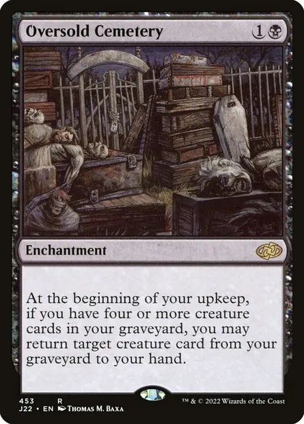 Oversold Cemetery, Magic card J22 453 — Jumpstart 2022 set