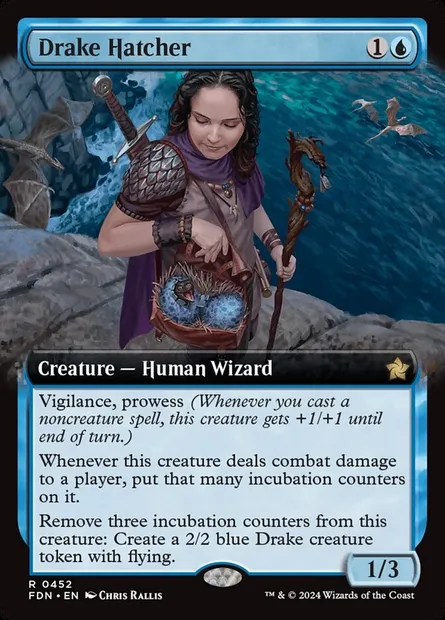 Drake Hatcher, Magic card FDN 452 — Foundations set