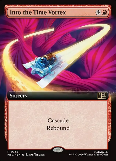 Into the Time Vortex, Magic card MSC 363 — Marvel Super Heroes Commander set