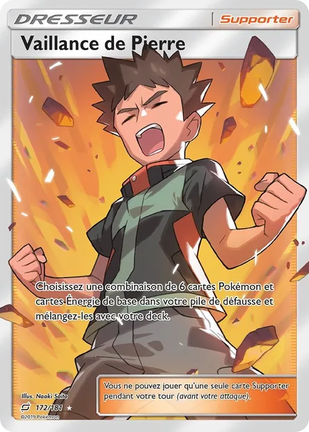 Vaillance de Pierre, carte Pokémon TEU 172 — extension Duo de Choc