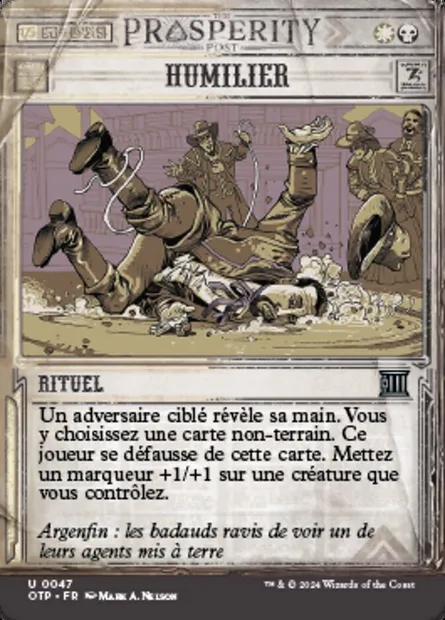Humilier, carte Magic OTP 47 — extension Breaking News
