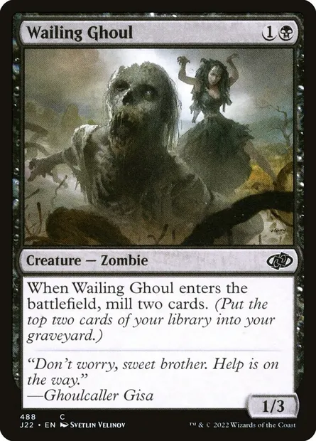 Wailing Ghoul, Magic card J22 488 — Jumpstart 2022 set