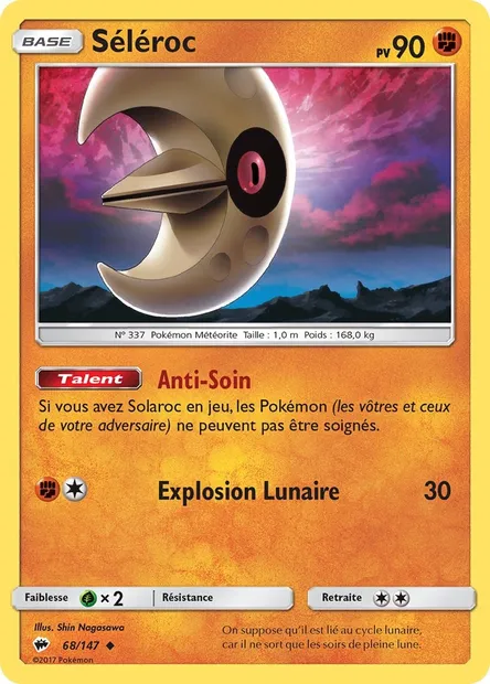 Séléroc, carte Pokémon BUS 68 — extension Ombres Ardentes