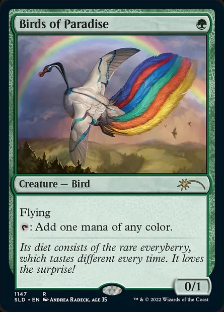 Oiseaux de paradis, carte Magic SLD 1147 — extension Secret Lair Drop