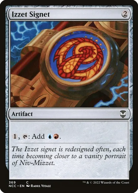 Izzet Signet, Magic card NCC 369 — New Capenna Commander set